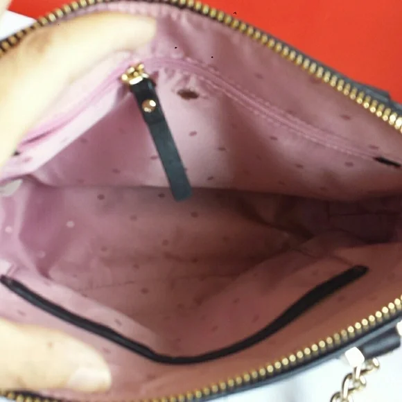 Kate Spade Leather Quilted Satchel Crossbody EUC - Picture 5 of 7